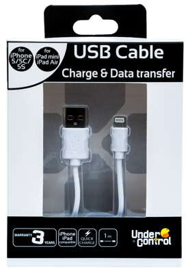 USB kábel iPhone 5 biely