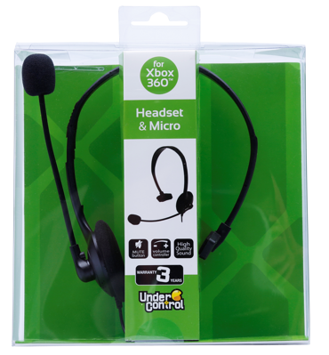 XBOX 360 Headset slúchadlá čierna