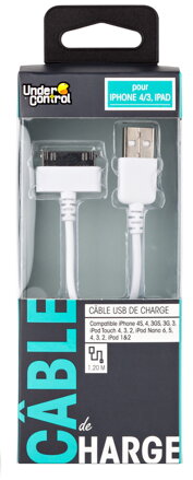 USB kábel iPhone 4/3 / iPad biely