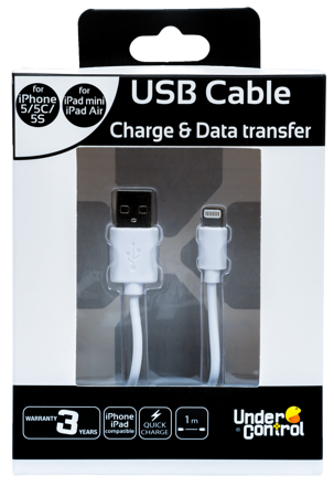 USB kábel iPhone 5 biely