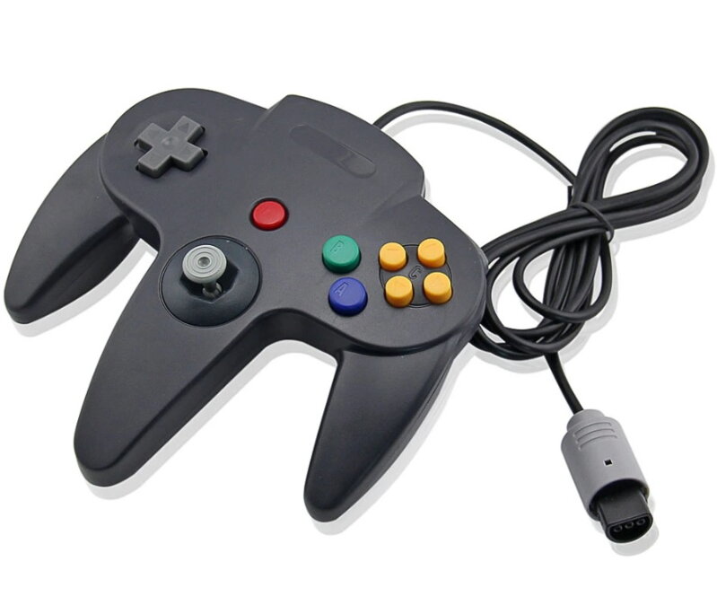 N64 černý ovladač