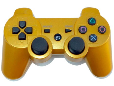 Ovladač PS3 Bluetooth zlatý Ovladač PS3 Bluetooth zlatý