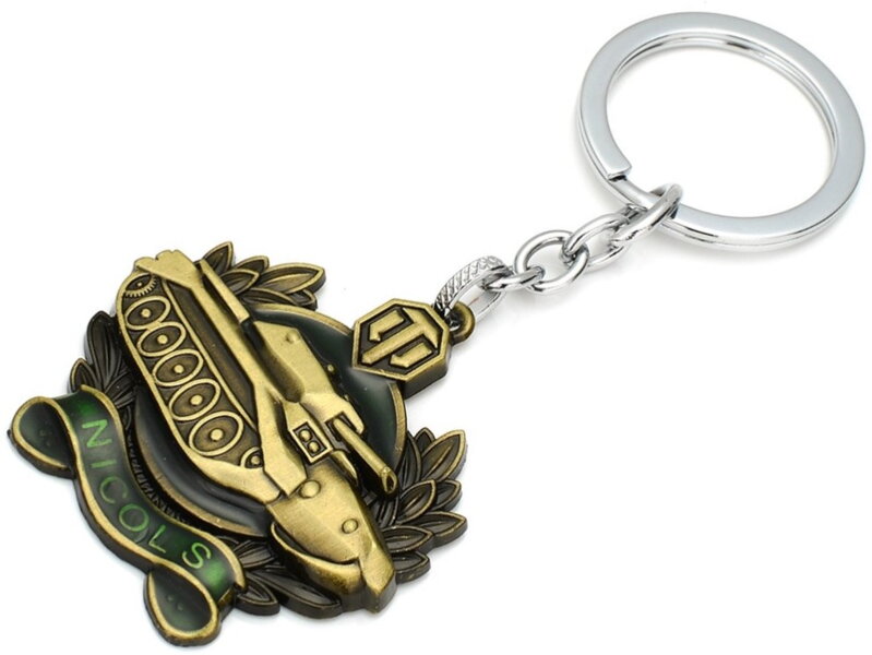 Klíčenka World of Tanks metál bronzový Klíčenka World of Tanks metál bronzový