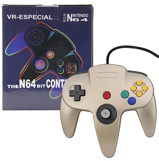 N64 zlatý ovladač