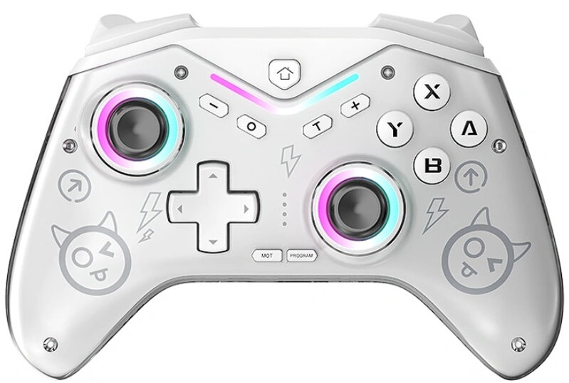 Ovladač Nintendo Switch bezdrátový bílý cat Ovladač Nintendo Switch bezdrátový bílý cat
