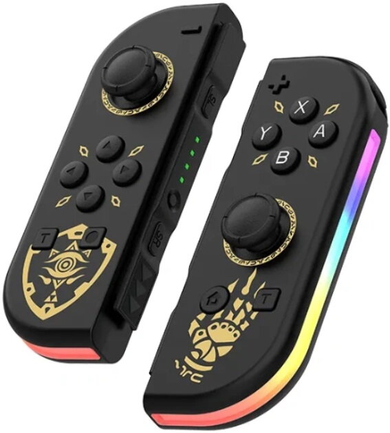Nintendo Switch Joy-Con ovladač RGB černo-zlatý Nintendo Switch Joy-Con ovladač RGB černo-zlatý