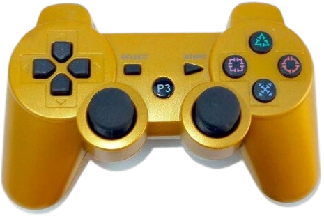 Ovládač PS3 Bluetooth zlatý