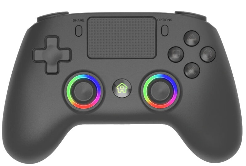PS4 bezdrátový ovladač černý s RGB podsvícením V2 PS4 bezdrátový ovladač černý s RGB podsvícením V2