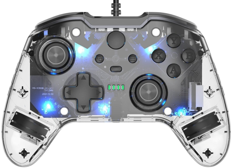 Káblový ovládač kristal pre xbox Series X/S