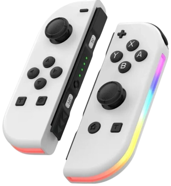 Nintendo Switch Joy-Con ovládač RGB biely