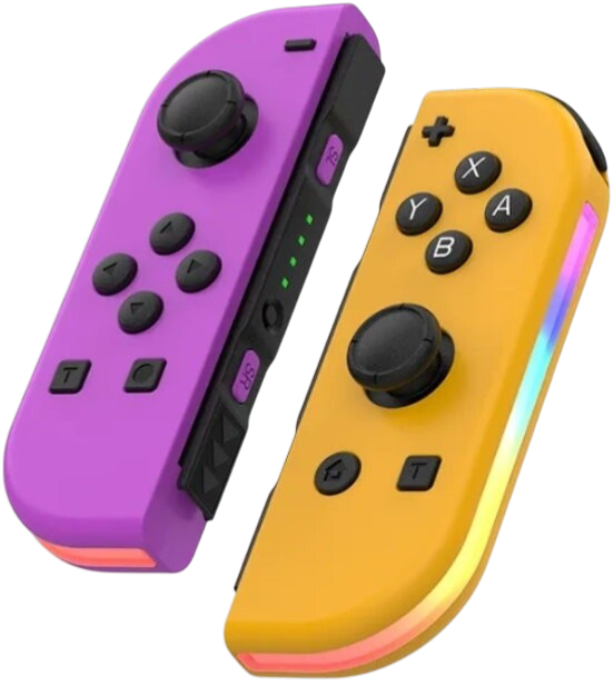 Nintendo Switch Joy-Con ovládač RGB Fialovo-oranžový