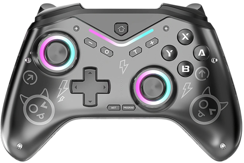 Nintendo Switch bezdrôtový ovládač CAT čierny RGB