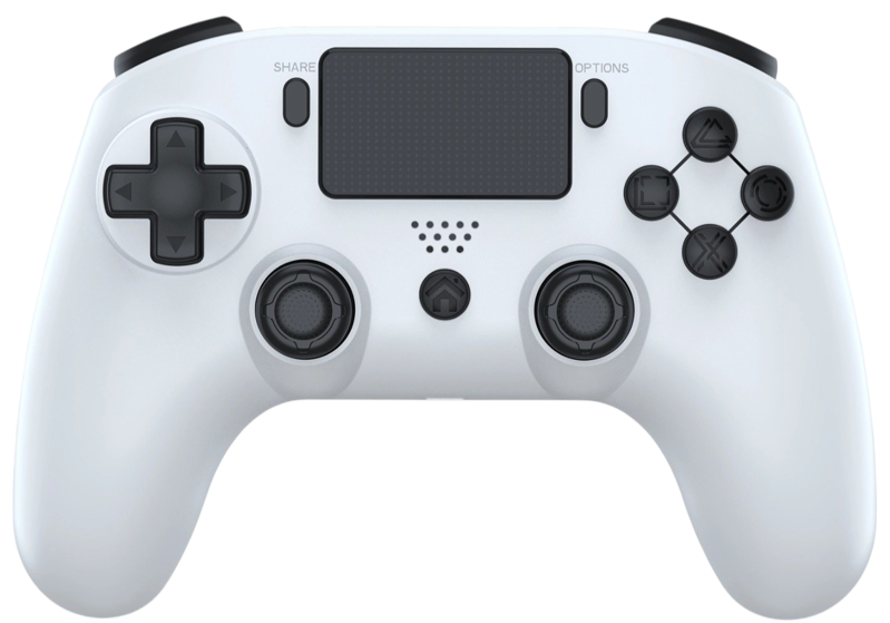 PS4 bezdrôtový ovládač biely
