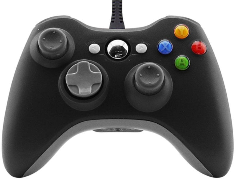 Xbox 360 káblový ovládač čierný