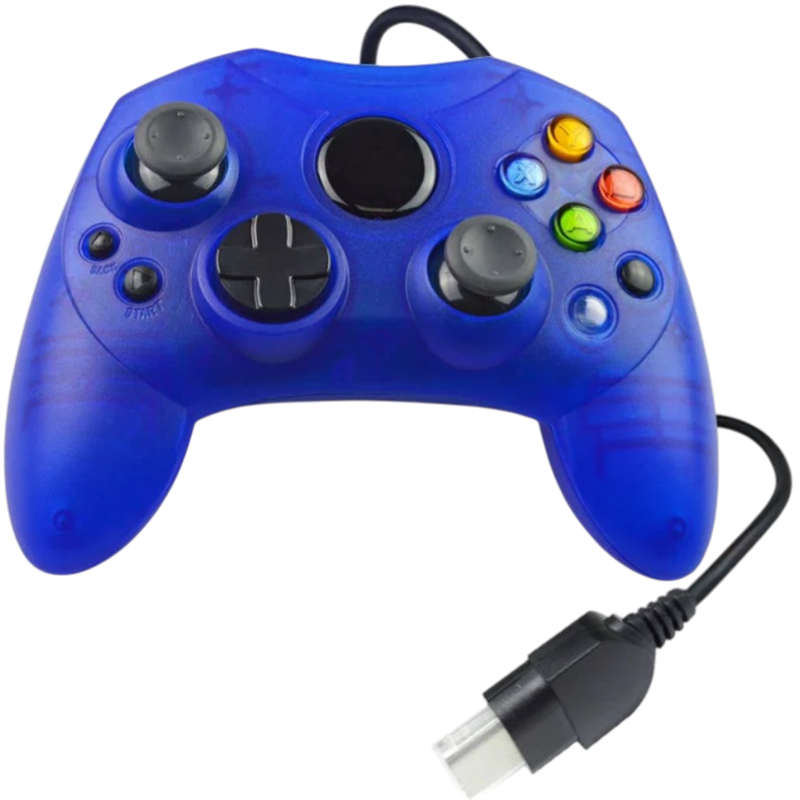 XBOX Original ovládač modrý kristal