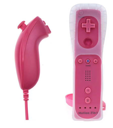 Wii Remote Controller + Nunchuck růžový Wii Remote Controller + Nunchuck růžový