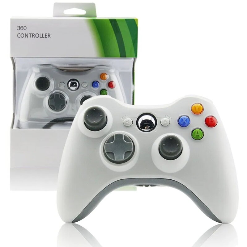 Xbox 360 bezdrátový ovladač bílý Xbox 360 bezdrátový ovladač bílý