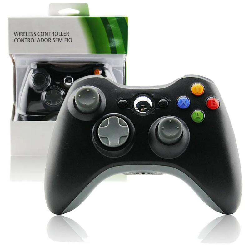 Xbox 360 bezdrátový ovladač černý Xbox 360 bezdrátový ovladač černý