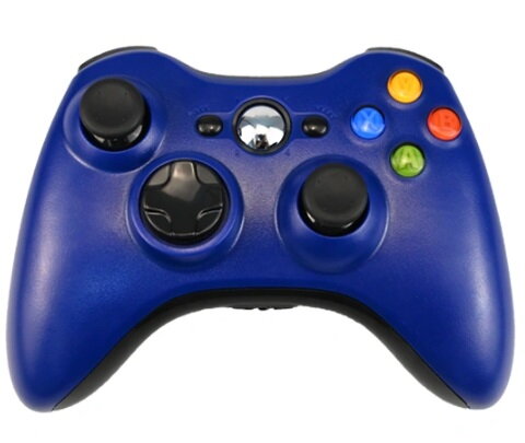 Xbox 360 bezdrátový ovladač modro-černý Xbox 360 bezdrátový ovladač modro-černý