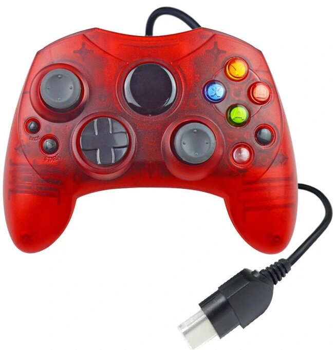 XBOX Original ovladač červený transparent XBOX Original ovladač červený transparent