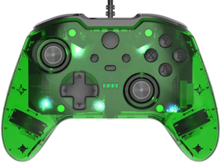 Káblový ovládač kristal zelený pre xbox Series X/S