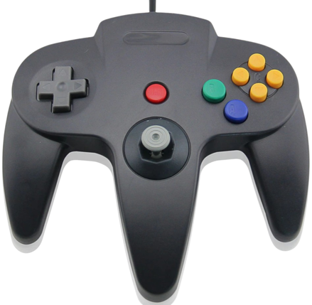 N64 černý ovladač