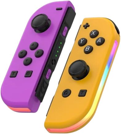 Nintendo Switch Joy-Con ovládač RGB Fialovo-oranžový
