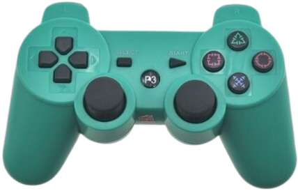 Ovládač PS3 Bluetooth zelený