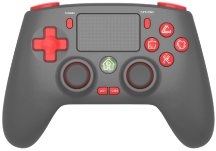 PS4 bezdrôtový ovládač čierno-červený