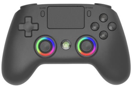 PS4 bezdrôtový ovládač černý s RGB podsvietením V2