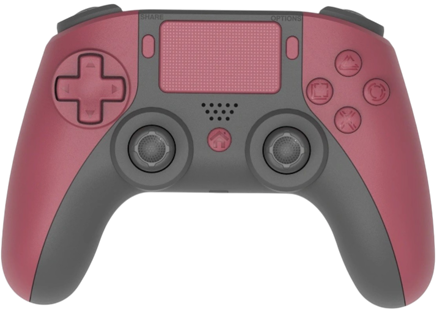 PS4 bezdrôtový ovládač červeno–čierny