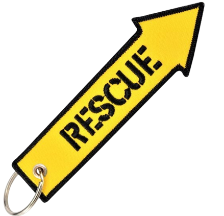 Klíčenka látková RESCUE