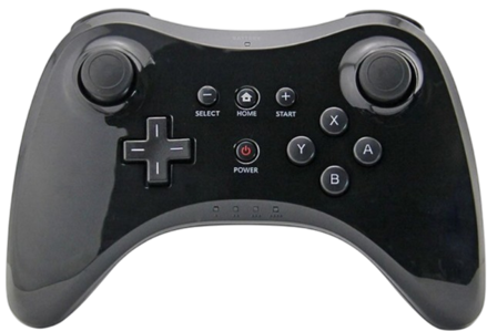 WII U bezdrôtový ovládač čierný