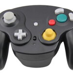 Gamecube bezdrátový 2,4 GHZ ovladač černý
