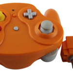 Gamecube bezdrátový 2,4 GHZ ovladač oranžový