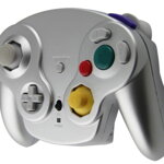 Gamecube bezdrátový 2,4 GHZ ovladač štříbrný