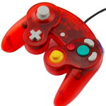 Gamecube ovladač červený transparentní