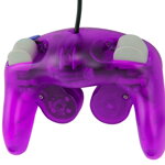 Gamecube ovladač fialový transparentní