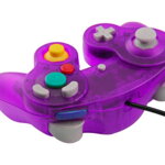 Gamecube ovladač fialový transparentní