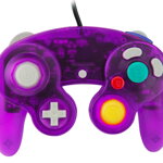Gamecube ovladač fialový transparentní