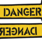 Klíčenka látková Danger Klíčenka látková Danger