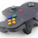 N64 šedý ovladač