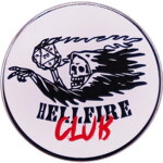 Odznak Hellfire Club skull Odznak Hellfire Club skull