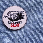 Odznak Hellfire Club skull Odznak Hellfire Club skull