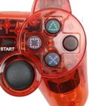 Ovladač PS2 kabelový červený crystal Ovladač PS2 kabelový červený crystal