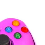 Xbox 360 kabelový ovladač chromovaný fialový limited