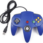USB N64 Design PC ovladač - modrý