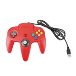 USB N64 Design PC ovladač - červený