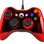 Xbox 360 kabelový ovladač chromovaný červený limited Xbox 360 kabelový ovladač chromovaný červený limited
