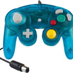 Gamecube ovladač modrý light crystal